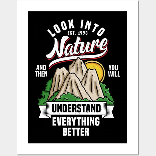 Look into nature understand everything better Wall Art by Mako Design 